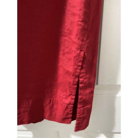 Theory Women's Saige Button Down Linen Shirt Dress Size 10 - Picture 5 of 7